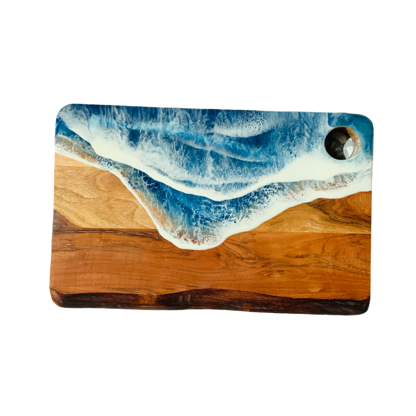 Ocean Resin Charcuterie Board, 17” X 11” X 1”